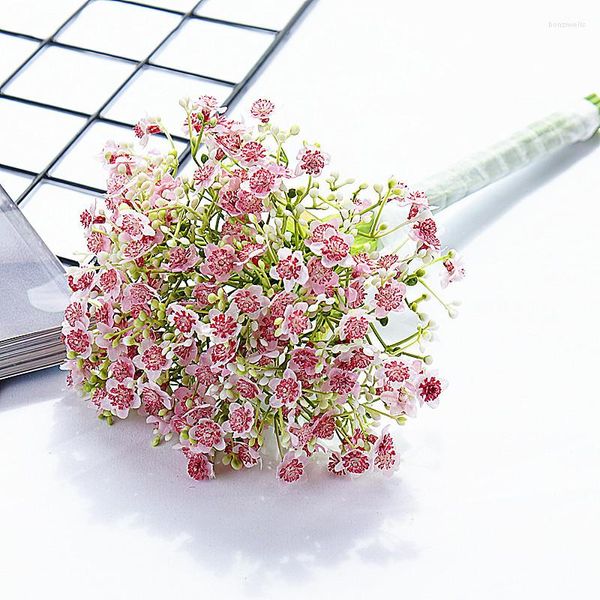 Dekorative Blumen 30 cm Babyatem Künstlicher Hochzeitsstrauß Kunststoff Gypsophila Home Herbstdekoration Fälschung