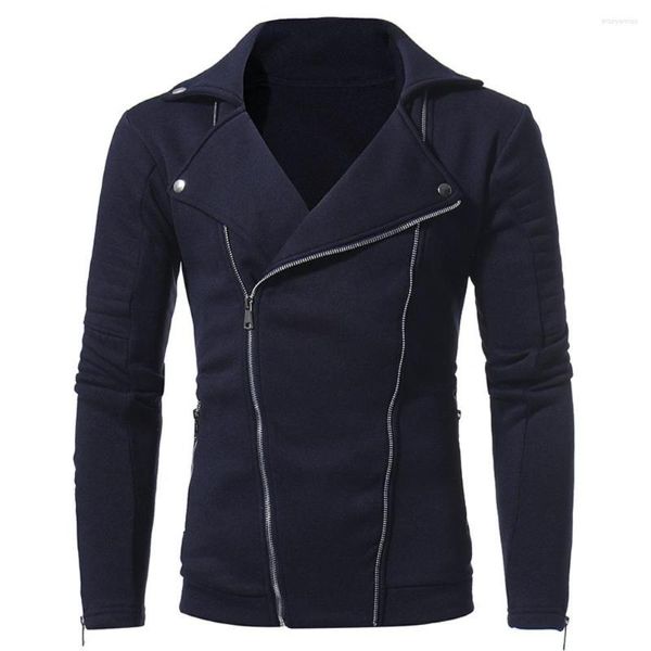 Herrenjacken Mode Double Pull Diagonal Reißverschlussjacke Herren Casual Slim Fit Cardigan Pullover