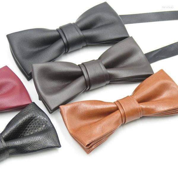 Laço gravata amarrar casamento sólido macho coreano estreito couro festeira versátil moda preta Única bigie bowtie garoto gravata Gravata