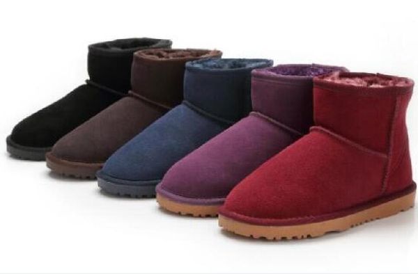 tn uggityhot vender ausg clássico curto mini 5854 mulheres botas de neve mantêm quente bota de bota de moda de luz de pele booties femininas sapatos de inverno