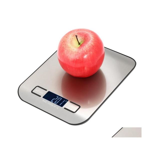 Balanças de pesagem Precisão Digital Kitchen Baking Scale Peso Nce Portátil Mini Eletrônico 5000G / 1G Drop Delivery Office School Busi Otoln