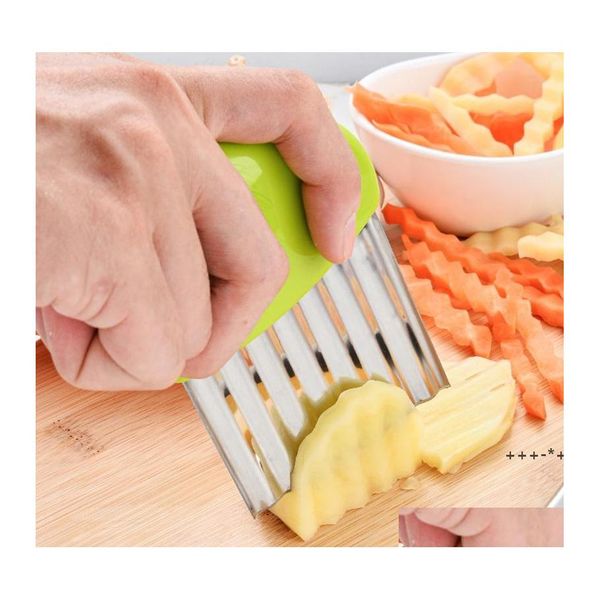 Ferramentas de vegetais de frutas Mtifunction Cutter chips Acessórios de cozinha Ferramenta Frenda Fry Fry Peeler Cut Dough Chopper Knife Dro otvim