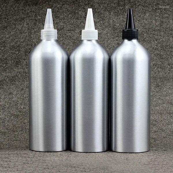 Depolama Şişeleri 500 ml/g Gümüş Alüminyum Metal Şişe Sızdırmaz Plastik Uç Kapaklar Kozmetik/Reaktif Konteyneri için Harika 10 PCS 5.14