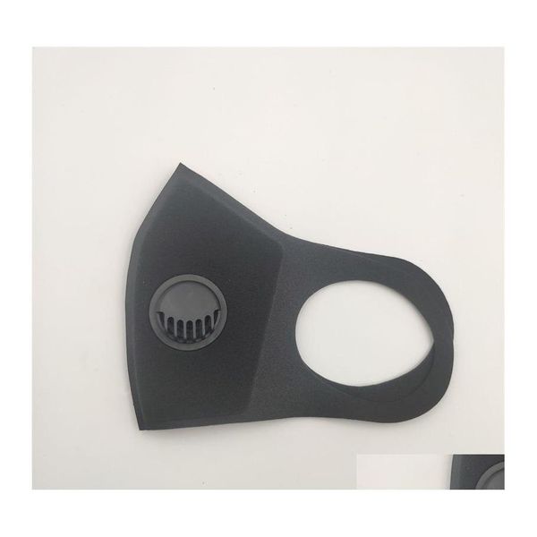 Maschere di design Maschera per la bocca lavabile con sfiato Vae Respiratore stereo in spugna a doppio strato nero Faccia antipolvere per pubblicità Disponibile 2 Otjlz