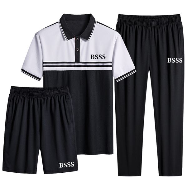 Бренды мужской плюс размер. Тревожные костюмы Tees Polos Рубашка короткие брюки костюм 2023 Man Bos Fody Designer Casual Sport
