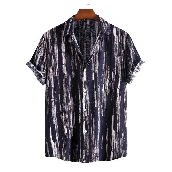 Camicie Casual da uomo Stampa di moda Camicia di cotone hawaiana Uomo Camisa Masculina 2023 Summer Beach Aloha Harajuku Streetwear Uomo