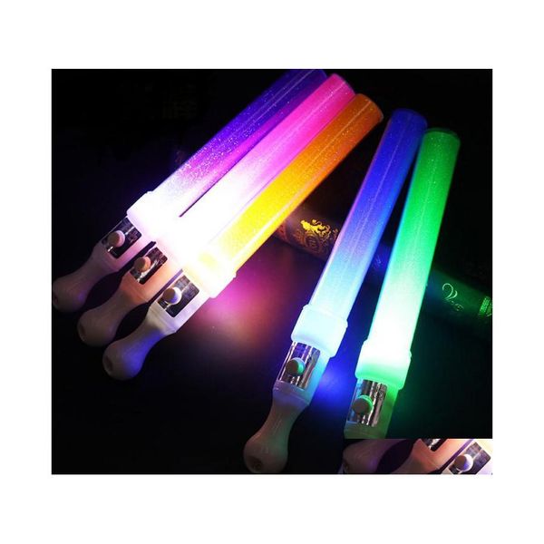 Другое мероприятие вечеринка поставляется 26x2,5x3cm светодиодная светодиодная флэш -флэш -флэш -волшебные палочки, световые палочки ралли Raly Batons Dj мигают для доставки Dhka6