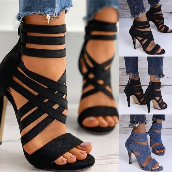 Kleiderschuhe High Heel -Stiefel für Frauen unter 10 Dollar Größe 13 Heels Zehen Reißverschluss Freizeitsandalen atmungsaktive Mode