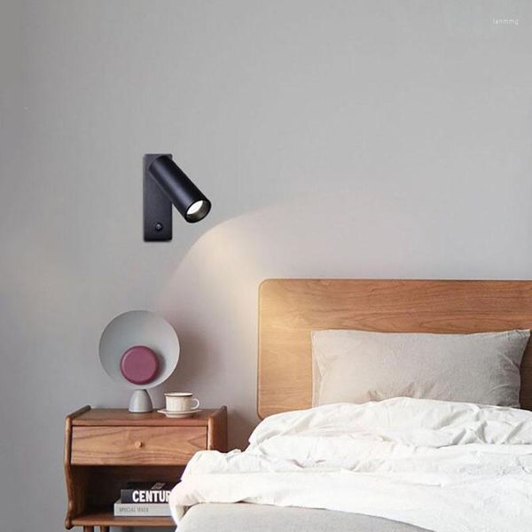 Wandleuchte 3W LED-Deckenleuchte Spot-Leuchten Moderner Stil Klappdrehung Home EL Schlafzimmer Nachttisch Wohnzimmer Lesen