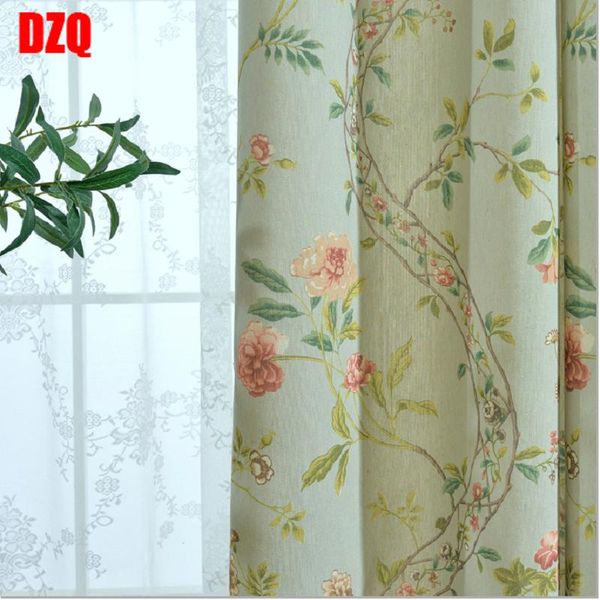 Tende Tende Moderne Idilliache Tende Stile Country Americano Poliestere Stampato Eleganti Tulle Per Soggiorno Sala Da Pranzo Camera Da Letto