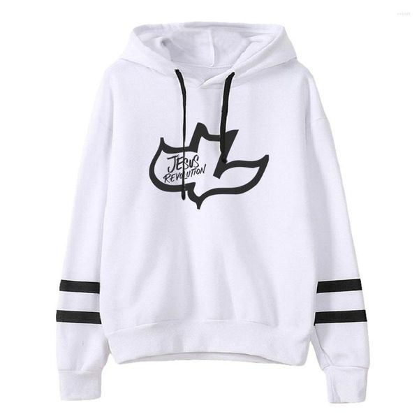 Hoodies masculinos Jesus Revolução 2023 filme unissex sem bolso paralelo bares mangas moletons masculino Mulheres com capuz de moda roupas de moda