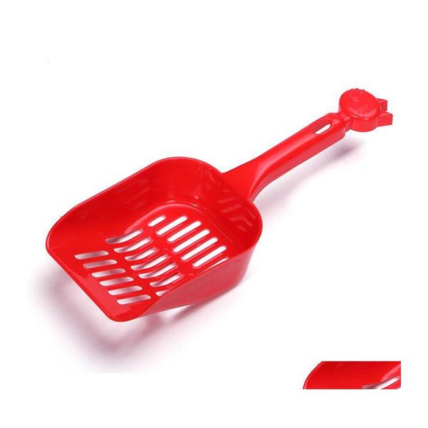 Altre forniture per cani Usef Durevole Pet Cat Plastic Cleaning Tool Cucciolo Gattino Lettiera Scoop Accogliente Sabbia Cacca Pala Prodotto per animali domestici Drop Ot5Wl