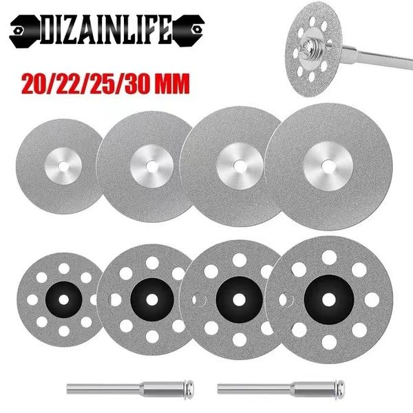 Mini set di dischi da taglio diamantati per accessori rotanti Dremel Kit di lame per seghe circolari Disco per mole Disco con utensile elettrico a mandrino