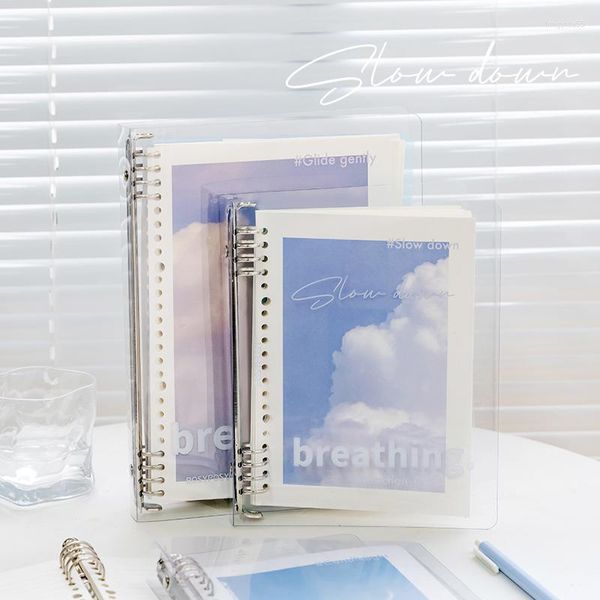 Respirazione Serie Loose Leaf Note Sky Cloud Sunset Binder Notebook A5 B5 Copertura impermeabile Memo Diary Office School A6894