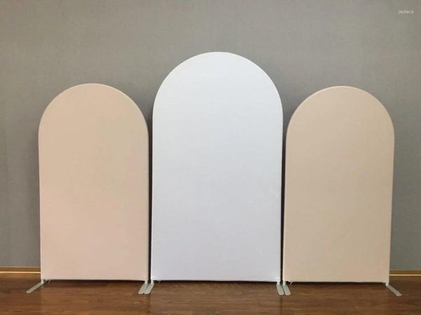 Decorazione per feste Sfondo ad arco nudo Supporto ad arco Doppio lato Personalizzato Oh Baby Bianco Palloncini per addio al nubilato Chiara Wall Po Compleanno