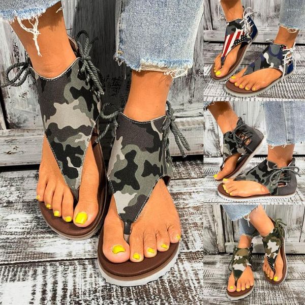 Sandalen Frauen Sommer Camouflage Reißverschluss Schuhe Flache Strand Offene spitze Zwei Riemen Größe 11 Yoga Sling Für Breite