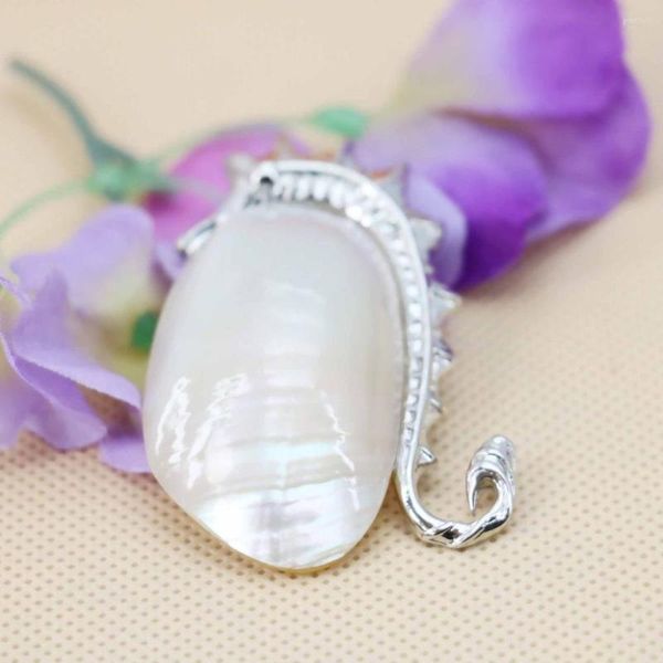 Anhänger Halsketten 27 51mm Zubehör Serie Süßwasser Perle Seepferdchen Glück Shell Kurze Halskette Herstellung Schmuck Handwerk Frauen Mädchen Geschenke