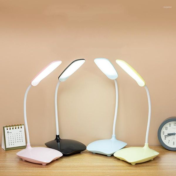 Tischlampen LED Smart Desk Lampe Faltbare dimmbare Berührung 2023 Augenschutz USB -Licht für Schüler Nacht Reading Buch Office