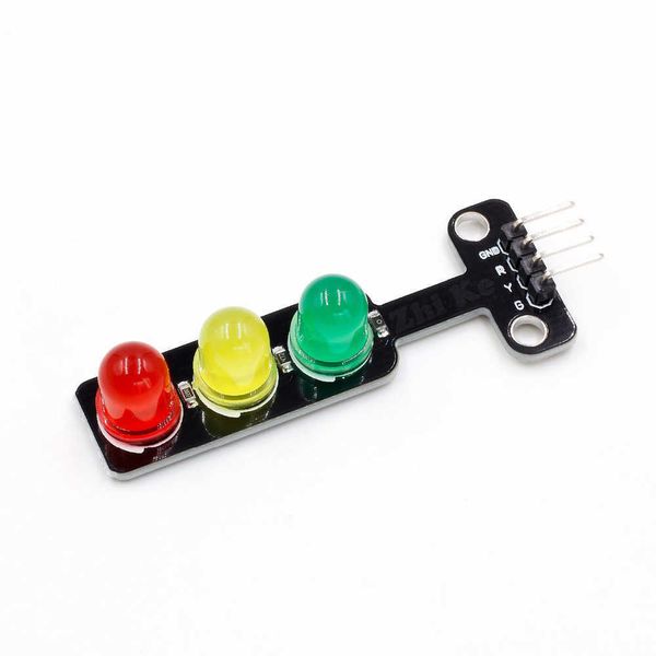 5pcs Mini DC 5V 5mm LED Arduino Sistem Modeli için Trafik Işık Modülü Kırmızı Sarı Yeşil