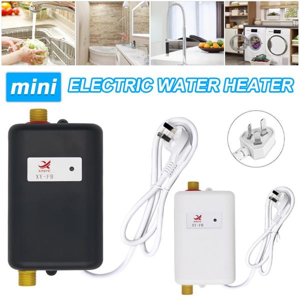 Mutfak Muslukları 110/220V Mini Su Isıtıcı Banyo Hızlı Isıtma İçin Elektrikli Tanksız Anında Musluk