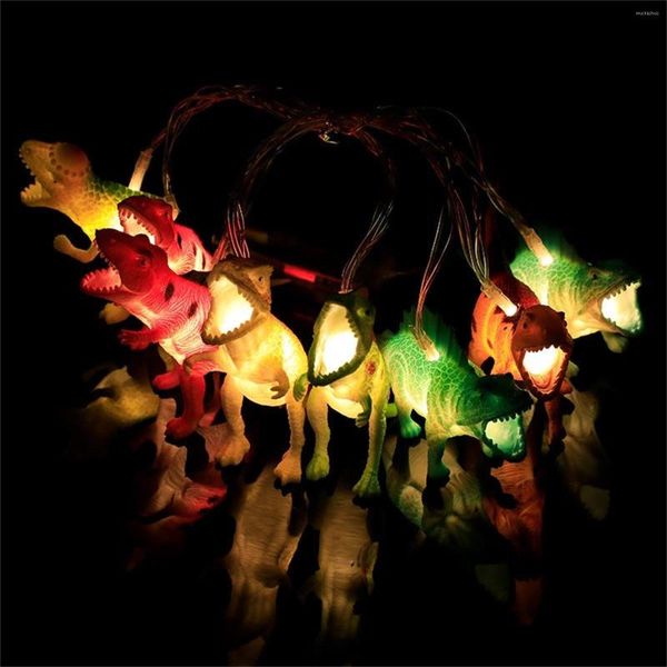 Strings Mini Lights Wire Led Christmas Outdoor Warm Dinosaur String Light Cord