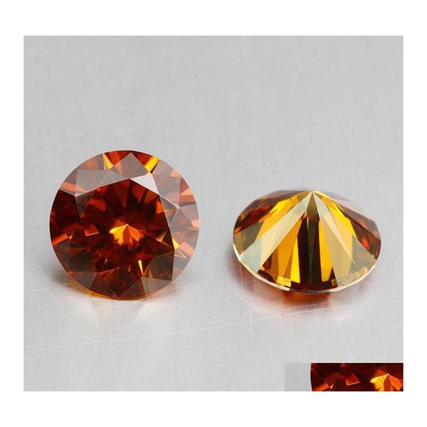 Altro vero 0,52 carati granato rosso colore moissanite pietre sciolte 8 cuore freccia laboratorio pietra preziosa passaggio per gioielli fai da te altro altro altro goccia Dhhsw