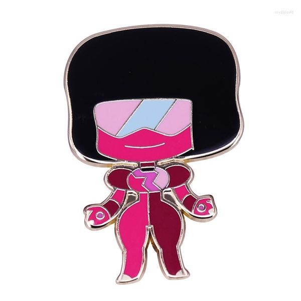 Broches Steven Universo Garnet Lapela Pin Vou lutar pelo lugar onde estou livre! Viver juntos e existir como eu!