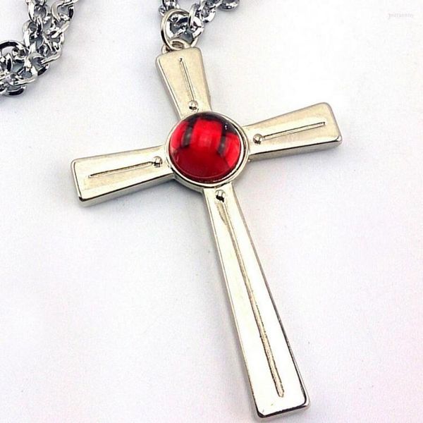 Anhänger Halsketten Anime Rosario Zu Vampire Akashiya Moka Halskette Kreuz Mode Schmuck Schmuckstücke Zubehör Cosplay Geschenk