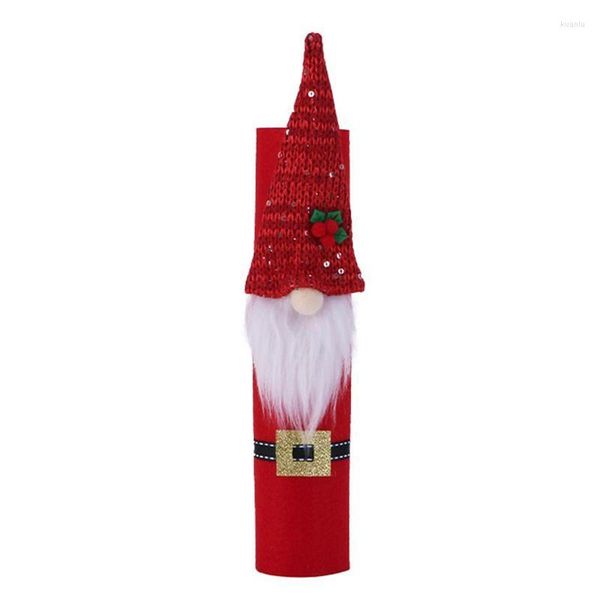 Decorações de Natal Grilhão da porta da geladeira Capas de Papai Noel Gnome Gnome lida com a cozinha da cozinha para o microondas