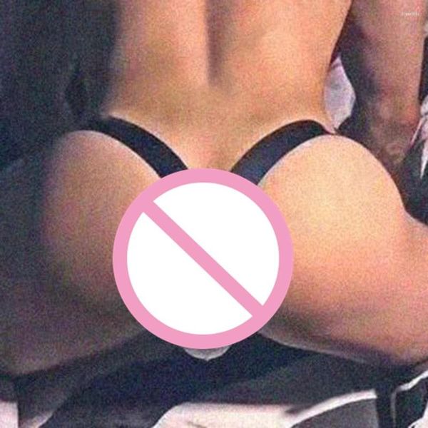 UNDUPANT'lar Açık Bubrief Erkek Jockstrap Poşet Cuecas Gay Slip Homme Man Low Rise G-String Thong Seksi Panties