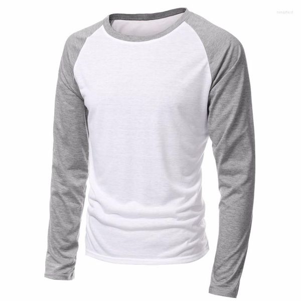 Erkek Tişörtleri 2023 Bahar Marka Giyim Uzun Kollu Yuvarlak Boyun T-Shirt Sıradan Beyzbol Tshirt Erkekler Raglan Tee Street Giyim Plus Boyut 4xl
