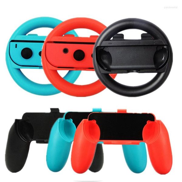 Controladores de jogo 2PCs/Set Controller Grips Caso Volta do volante da alça para o Switch Console Accessorie