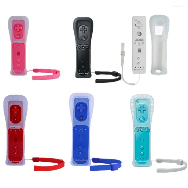 Controladores de jogo 6 cores 1pcs Integral Motion Plus Remote Controller para Wii Sync