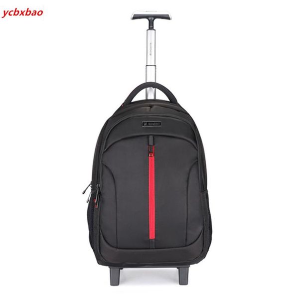 Вещевые сумки 19-дюймовые мужские водонепроницаемые дорожные тележки для багажа на колесиках женские рюкзаки на колесиках деловой чемодан