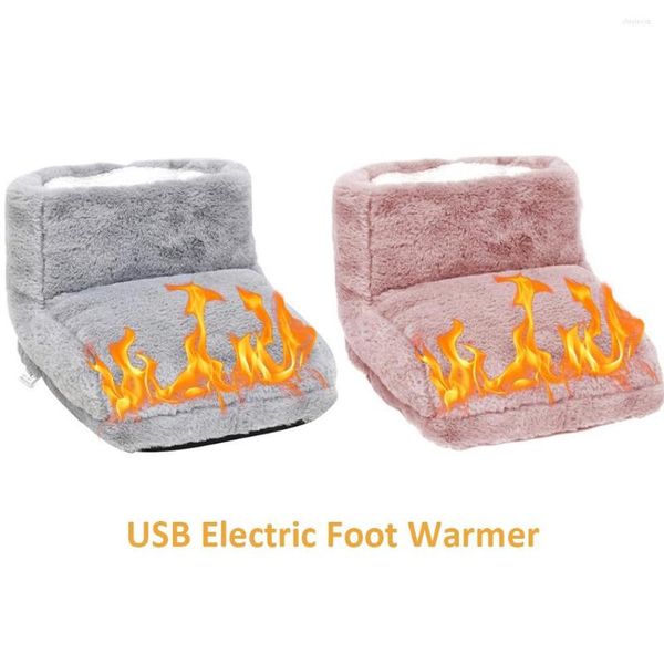 Halılar USB Elektrikli Sıcak Ayı Kadınlar İçin Sıcak Ayak Isıtıcı Erkekler Pad Isıtma Battaniyesi Masaj Botları Kış İç Mekan Ürünleri