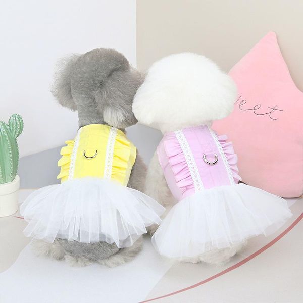 Hundebekleidung Kleidung für kleine Hunde 2023 Frühling Sommer Kleid Kleidung Haustier Welpe Mode Bichon Teddy Princess No LeashDog