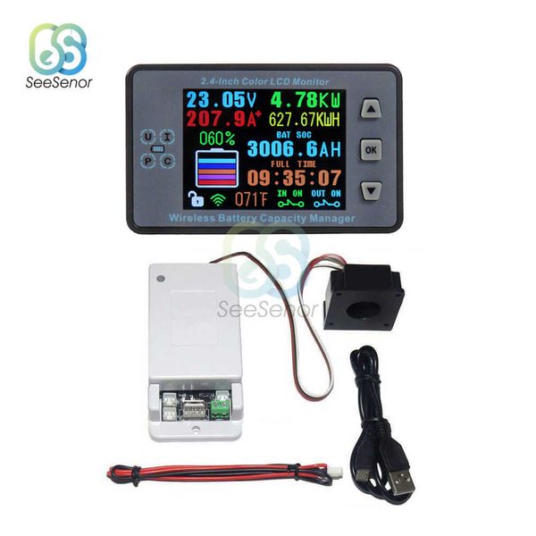 120V 300A VAC8810F LCD a colori da 2,4 pollici Tester di capacità della batteria senza fili Coulometro Tensione di corrente Misuratore di potenza Rilevatore Voltmetro