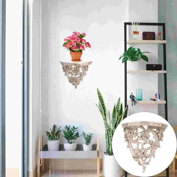 Moldes de cozimento Prateleira de parede Prateleiras de flor Potmouged stand stand flutuante plantador decorativo exibir suporte de suspensão rústica