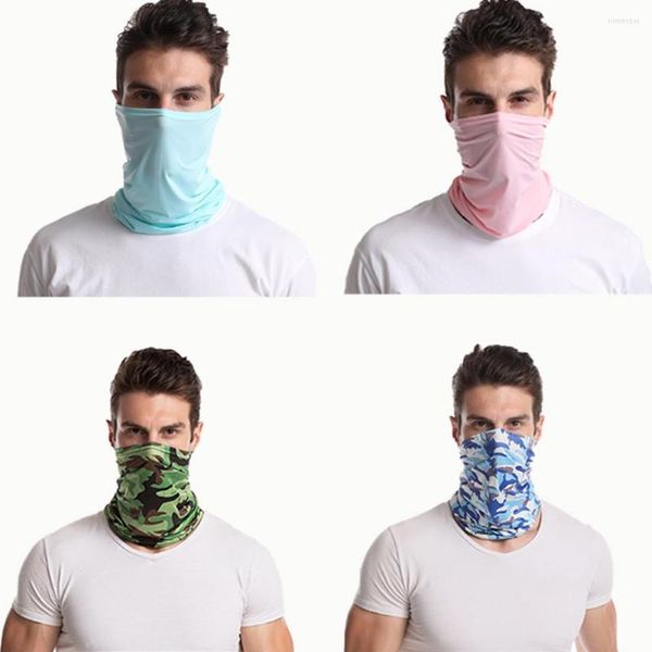 Bandanas 4 Stück Polyester Sport Kühlung Hals Gamasche Bandana Multifunktionale Sommer Outdoor Radfahren Gesichtsabdeckung Sonnencreme für magischen Schal