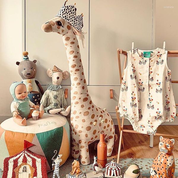 Kissen Nordic 67/40 cm Giraffe Plüsch Weiche Stofftier Dschungel Zimmer Dekoration Für Kindergarten Baby Geschenk Jungen und Mädchen