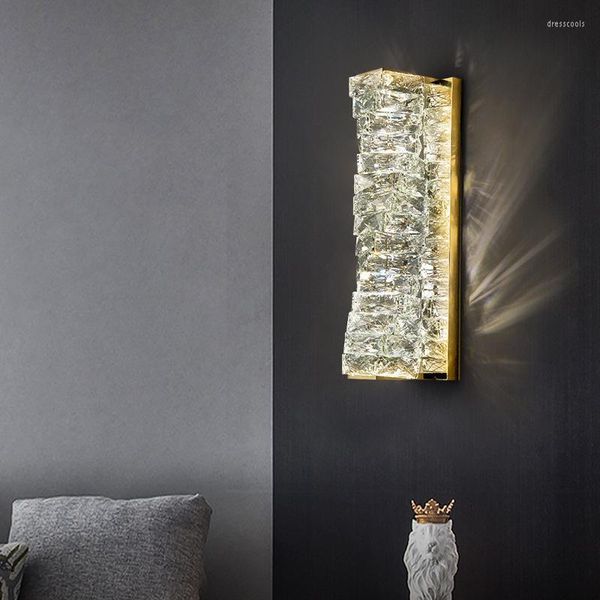 Lampada da parete applique lunghe da soggiorno set specchio per camera da letto applique con corna Merdiven Lampen Modern