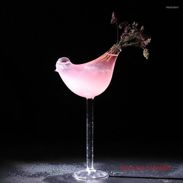 Bicchieri da vino a forma di uccello creativo cocktail bicchiere di calice da bevanda da bevande per bevande speciali tazze fai -da -te mix di champagne tiki