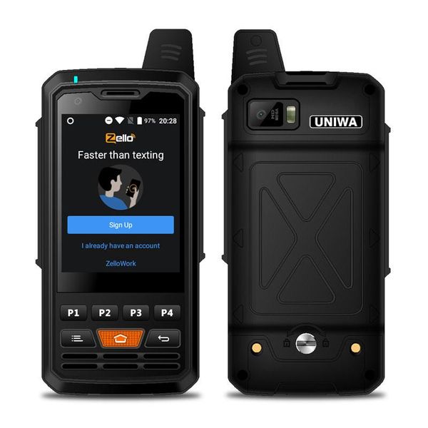 Walkie Talkie Alps F50 Zello Phone Android Smartphone 2G 3G 4G Cellphones Single Standby Quad Core MTK6735 1GB 8GB ROM