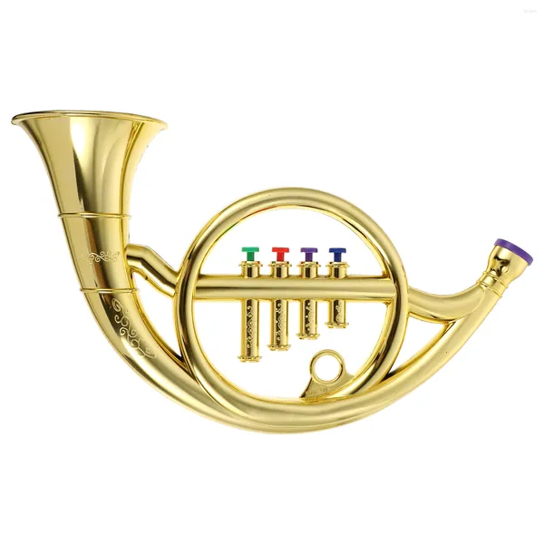 Partido decoração de chifre de brinquedo infantil trompete francês brinquedos musicais instrumentos saxophoneperformance modelo mini -wind adereços instrumentos simulados