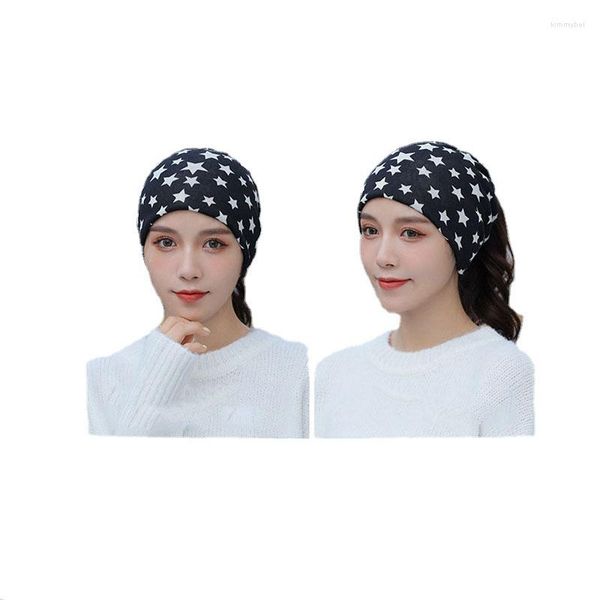 Bandanas Half Mask Lenço da cabeça do lenço de dois tipos de tecidos fibra de fibra de malha de malha de inverno ECHARPE FEMME Hiver Camping Supplies