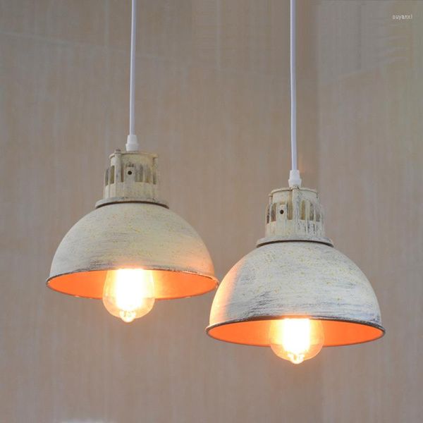 Lâmpadas pendentes Luzes de tampa de panela vintage Lâmpada de jantar Lâmpada pendurada iluminação moderna barra de acessórios para luminária Decoração de teto em loft