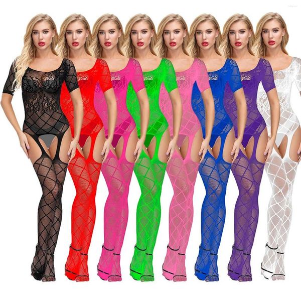 Frauen Socken Sexy Körper Strümpfe Frauen Uniform Versuchung Dessous Einteiliges Mesh Aushöhlen Sex Erotische Trikots Für Damen t6