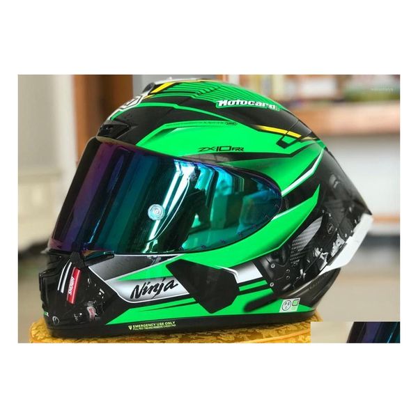 Motorradhelme Sonderpreis Zx Fl Gesichtshelm Zx10 Rr Kawa Casque Helm1 Drop Delivery Mobiles Motorräder Zubehör Dhoxs