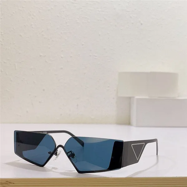 Neue, modische, coole Sonnenbrille, 58Z-Metall-Halbrahmen-Design, unregelmäßige randlose Linse, trendige High-End-Form, einfacher und beliebter Stil, UV400-Schutzbrille