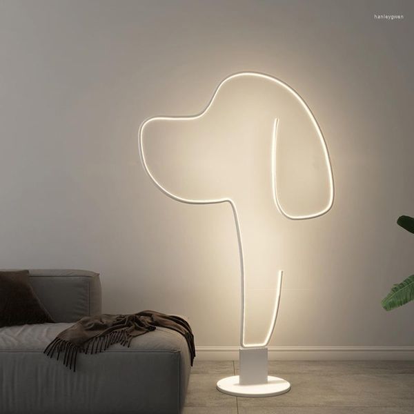 Lâmpadas de piso design em pé de girafa lâmpada de candelabra de vidro luzes de quarto de vidro